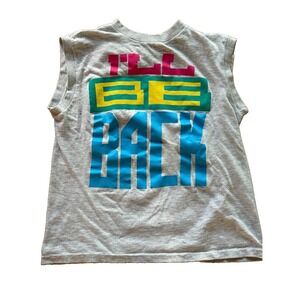 Vintage 90s Sun Sportswear I'll Be Back Tank Top Single Stitch USA Mens L/XL